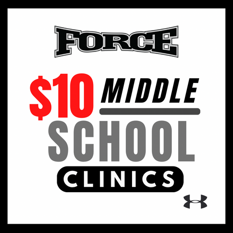 $10 FRIDAY MIDDLE SCHOOL CLINICS! (Ages 6th-8th grade)